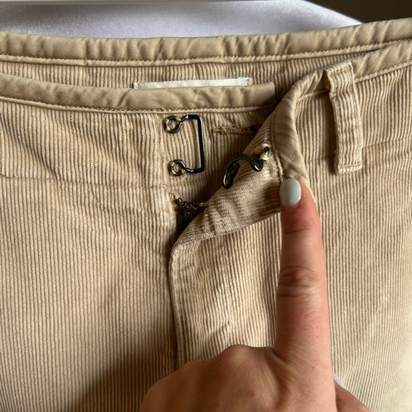 BANANA REPUBLIC 2005 Y2K tan corduroy bootleg pants | 4 - Picture 2 of 6